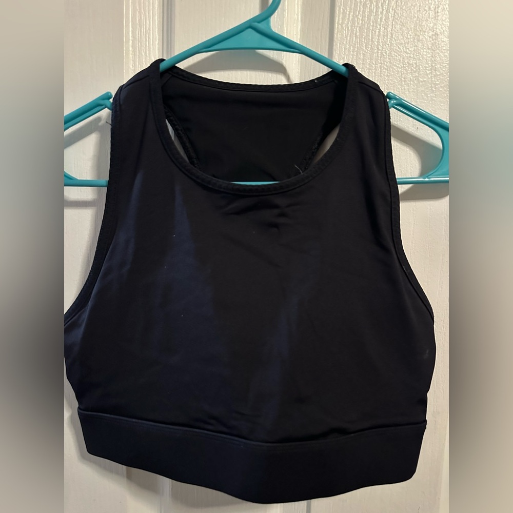Fabletics Black High-Neck Sports Bra